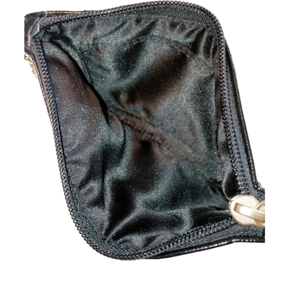 Coach Poppy Black Patent Leather Wristlet EUC - Picture 3 of 4